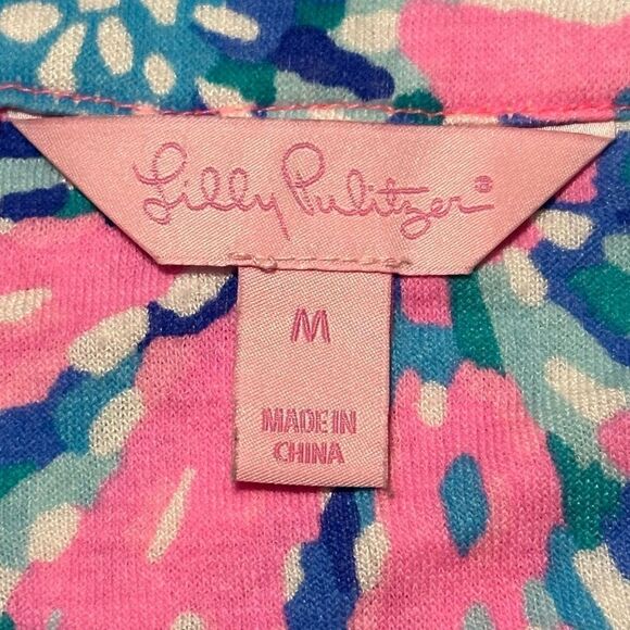 Lilly Pulitzer Lilias Tunic Top - Tiki Pink Shake It Up - Picture 5 of 6